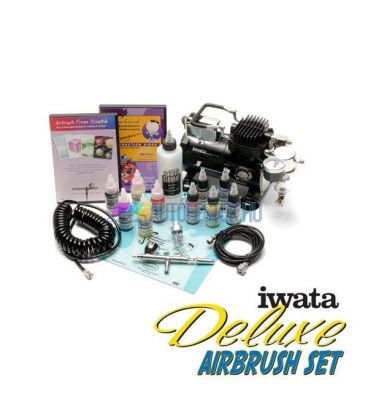 IWATA Deluxe Airbrush Készlet kompresszorral DLXIS850CS