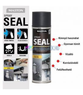 Maston Seal - Vízzáró, Tömítő Spray - Matt Fekete - (500ml)