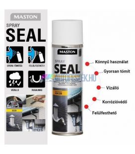 Maston Seal - Vízzáró, Tömítő Spray - Matt Fekete - (500ml)