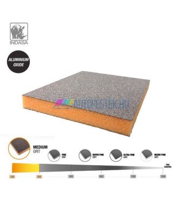 INDASA™ Kétoldalas Csiszolószivacs - Medium (P120-P220)