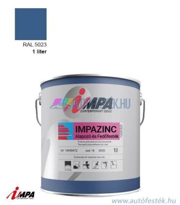 1K Korróziógátló Festék + Alapozó (2 in 1) - RAL5023 - Selyemfényű (1l) - Impa Cink