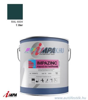 1K Korróziógátló Festék + Alapozó (2 in 1) - RAL6004 - Selyemfényű (1l) - Impa Cink