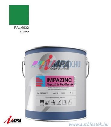 1K Korróziógátló Festék + Alapozó (2 in 1) - RAL6032 - Selyemfényű (1l) - Impa Cink