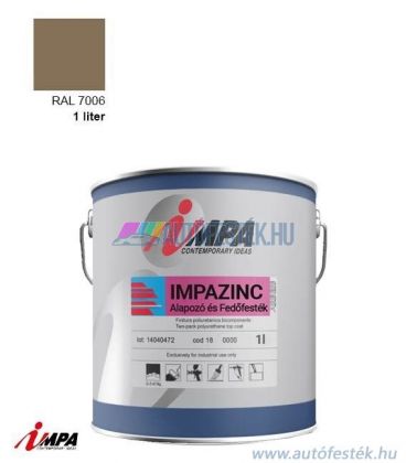 1K Korróziógátló Festék + Alapozó (2 in 1) - RAL7006 - Selyemfényű (1l) - Impa Cink