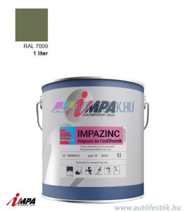 1K Korróziógátló Festék + Alapozó (2 in 1) - RAL7009 - Selyemfényű (1l) - Impa Cink
