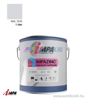 1K Korróziógátló Festék + Alapozó (2 in 1) - RAL7035 - Selyemfényű (1l) - Impa Cink