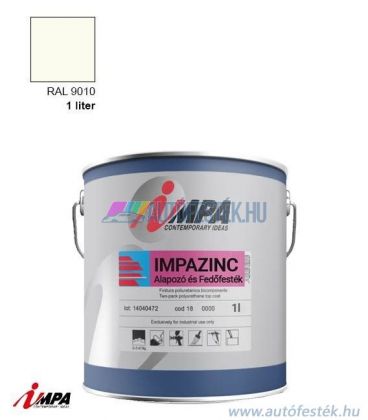 1K Korróziógátló Festék + Alapozó (2 in 1) - RAL9010 - Selyemfényű (1l) - Impa Cink