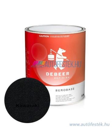 KAWASAKI - Flat Ebony Matt - Színrekevert Motorfesték - Színkód: KAW188 - 45L