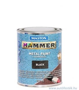Hammer 3in1 Kalapácslakk Festék - Közvetlenül a rozsdára (750ml) - Fekete