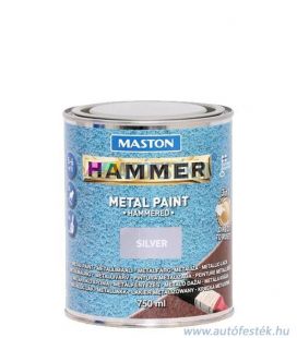 Hammer 3in1 Kalapácslakk Festék - Közvetlenül a rozsdára (750ml) - Ezüst